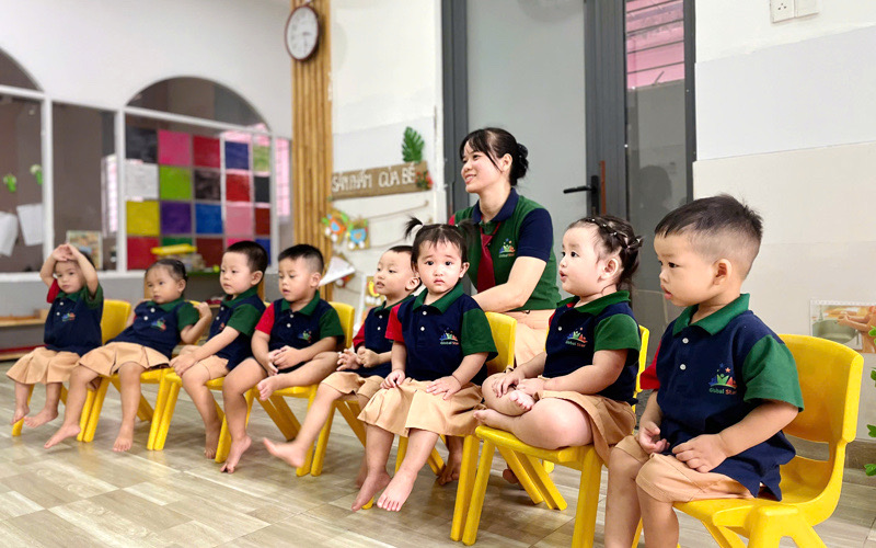 Lớp học tập trung trong chương trình mầm non Global Nexus
